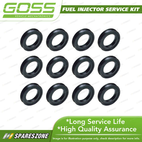 Goss Fuel Injector Service / Repair Kit - Body Seal Pack 12 ID 13.7mm