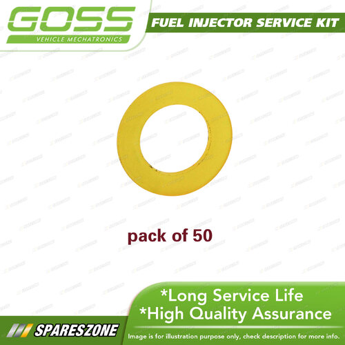 Goss Fuel Injector Service / Repair Kit - Nylon Spacer Pack 50 Thick 0.9mm