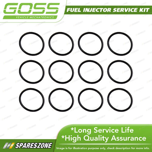 Goss Fuel Injector Service / Repair Kit - Injector Seal Pack 12 ID 17.9mm