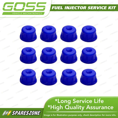 Goss Fuel Injector Service / Repair Kit - Pintle Cap Blue Pack of 12