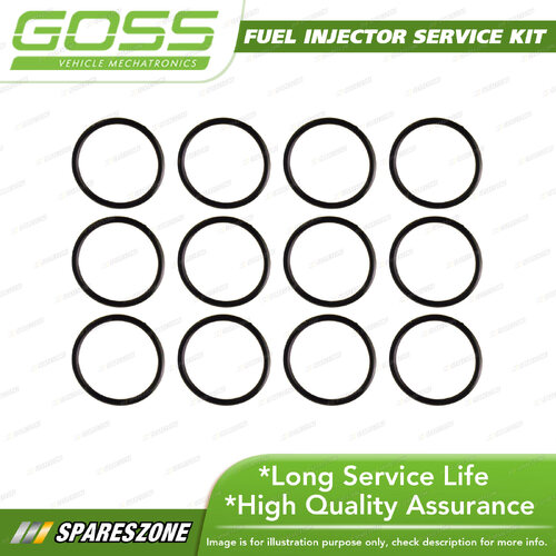 Goss Fuel Injector Repair Kit - Injector O-Ring Seal Pack 12 ID 20mm