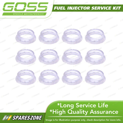 Goss Fuel Injector Service / Repair Kit - Oring Retainer EV6 Bosch Pack 12