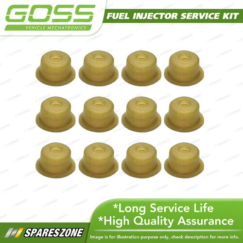 Goss Fuel Injector Repair Kit - Pintle Cap Pack 12 HD 3mm Height 6.4mm