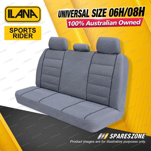 Rear Ilana Universal Sports Rider Tweed Car Seat Covers Size 06H/08H - Charcoal