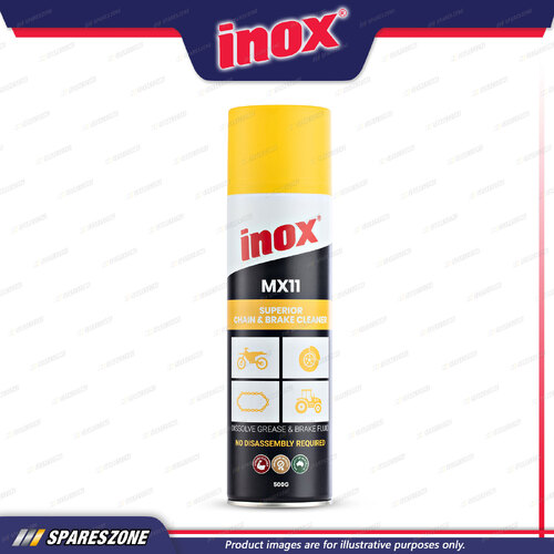 Inox MX11 Superior Chain & Brake Cleaner Aerosol 500 Gram Powerful Degreaser