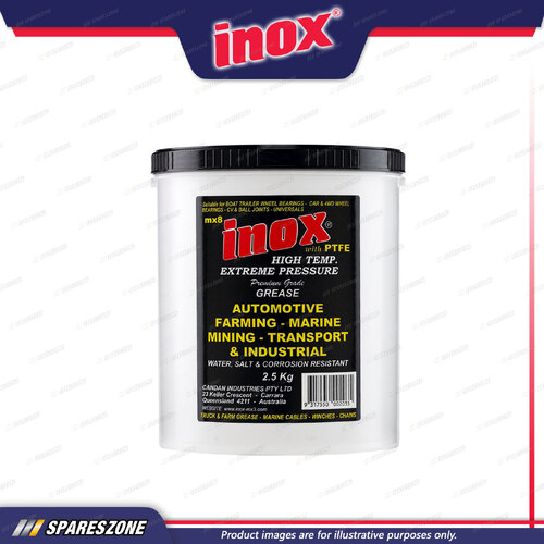 Inox MX8 Premium PTFE Grease 2.5Kg Tub High Temperature and Extreme Pressure