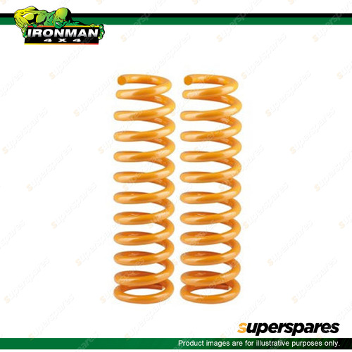 2x Rear Ironman 4x4 40mm Lift 200-400kg Load Coil Springs SSANG004C 4WD Offroad