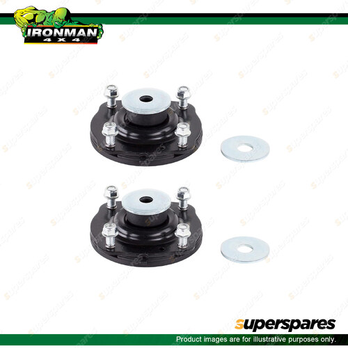 Ironman 4x4 Pair Front Steel Strut Top Mount - ISST055 to Suit Offroad 4WD