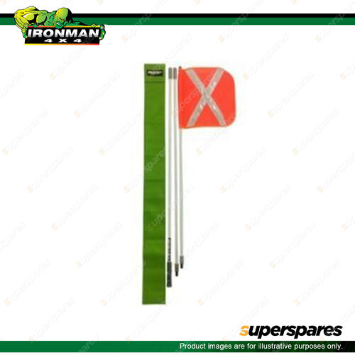 Ironman 4x4 Hi Vis Sand Flag 1m 2m or 3m length IHVFLAG Offroad 4WD