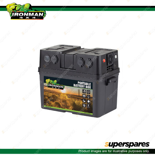 Ironman 4x4 Portable Battery Box with DC Outlets IBATTBOX0012 Offroad 4WD