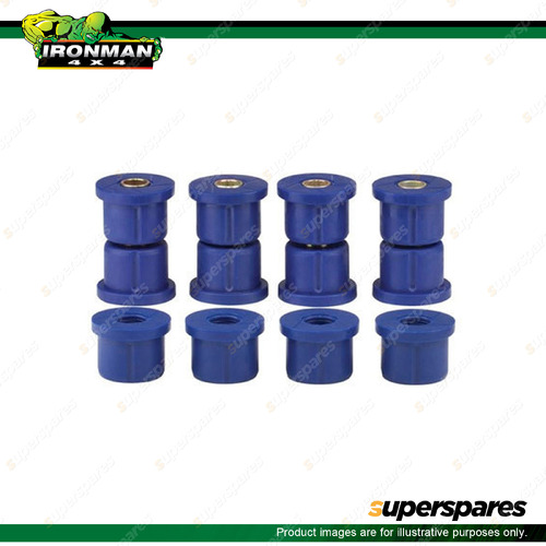 Ironman 4x4 Rear Polyurethane Leaf Spring Bush Kit - 1154UK to Suit Offroad 4WD