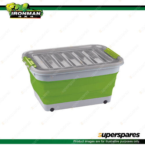 Ironman 4x4 Collapsible Storage Tub with Lid - 30L ISTORE0012 Offroad 4WD