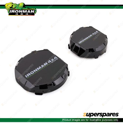 2 Pcs Ironman 4x4 Driving Light Lens Covers - 9" Scope Black IDL090COVERS