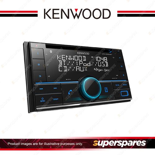 Kenwood Dual Din USB or CD Receiver Multi-Color Illumination 3 Preouts 3.5V