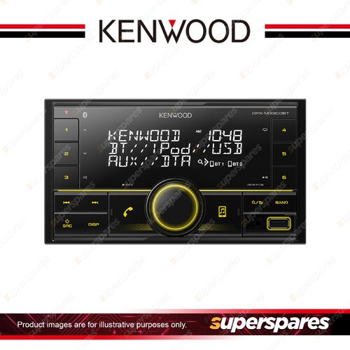 Kenwood Dual Din Sized Digital Media Receiver with Bluetooth 2 Preouts 2.5V