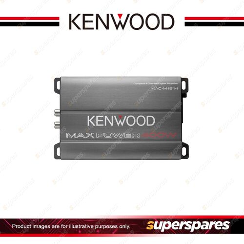 Kenwood Compact 4-Channel low-noise Digital Amplifier Max Power 400W KAC-M1814