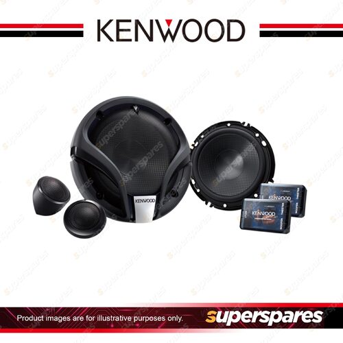 Kenwood 6" 300W RMS Power 65W Component Speaker Frequency Response 75Hz-21kHz