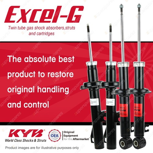 Front + Rear KYB EXCEL-G Shock Absorbers for ALFA ROMEO 166 V6 FWD Sedan