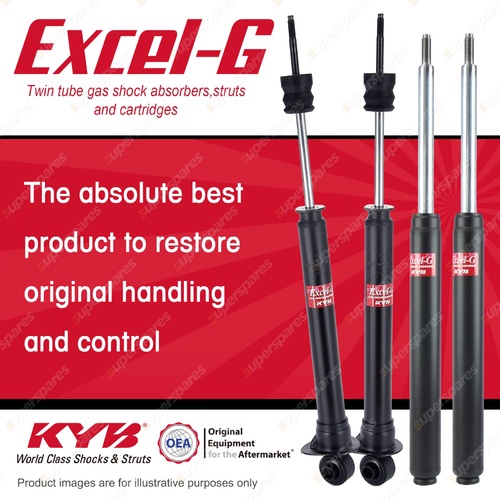 Front + Rear KYB EXCEL-G Shock Absorbers for AUDI 80 B4 I5 V6 FWD All Styles