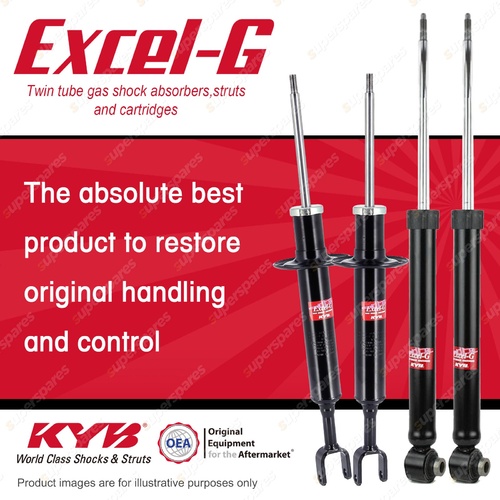 Front + Rear KYB EXCEL-G Shock Absorbers for AUDI A4 B6 I4 V6 FWD AWD