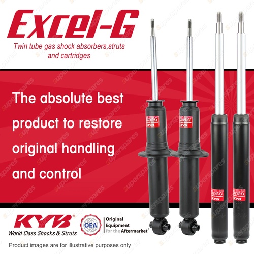 Front + Rear KYB EXCEL-G Shock Absorbers for AUDI A6 C4 V6 30V Quattro 2.8 4WD