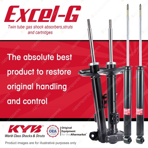 Front + Rear KYB EXCEL-G Shock Absorbers for BMW E36 316i 318i 318iS RWD Sedan