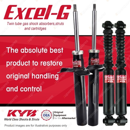 Front + Rear KYB EXCEL-G Shock Absorbers for CITROEN Berlingo 1.6 DT4 FWD Van