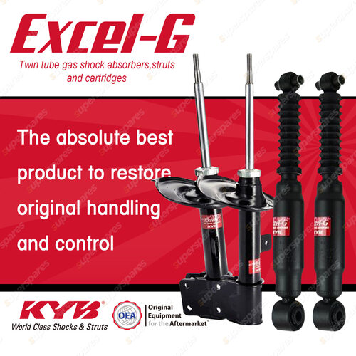 Front + Rear KYB EXCEL-G Shock Absorbers for CITROEN C4 I4 DT4 FWD Wagon