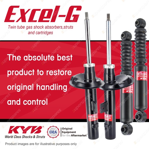 Front + Rear KYB EXCEL-G Shock Absorbers for CITROEN Xsara I4 FWD H/Back 98-05