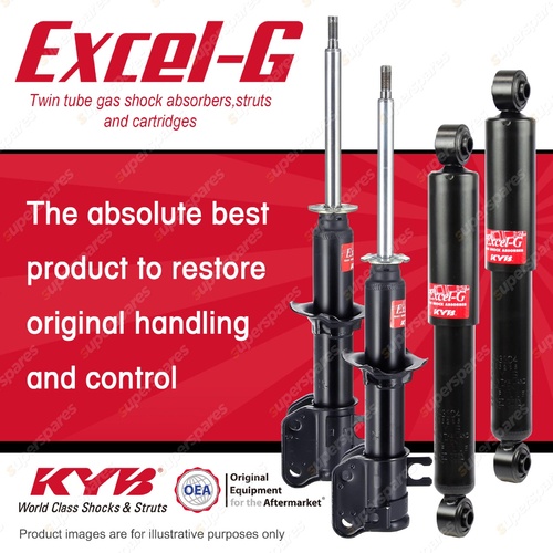 Front + Rear KYB EXCEL-G Shock Absorbers for DAEWOO Matiz F8CV 0.8 I3 FWD All