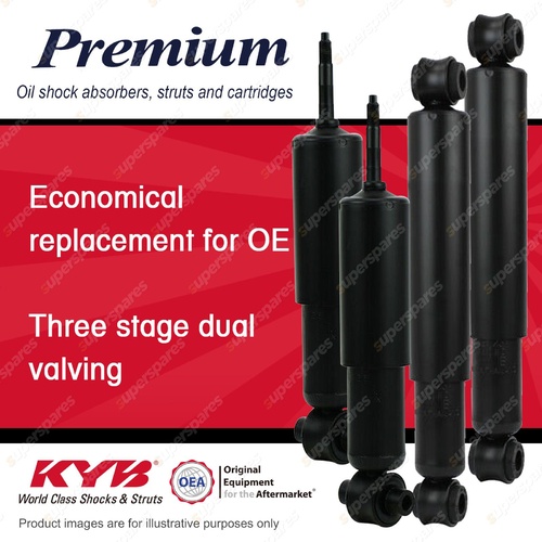 Front + Rear KYB PREMIUM Shock Absorbers for FIAT 124 124A 1.2 I4 RWD Wagon