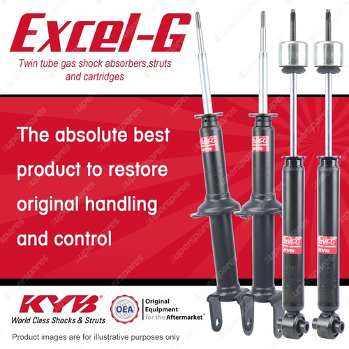 Front + Rear KYB EXCEL-G Shock Absorbers for FORD Fairlane NA NC I6 V8 RWD Sedan