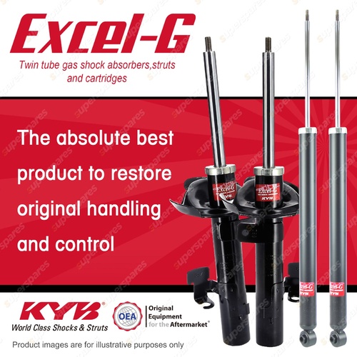 Front + Rear KYB EXCEL-G Shock Absorbers for FORD Focus LV I4 DT4 FWD All