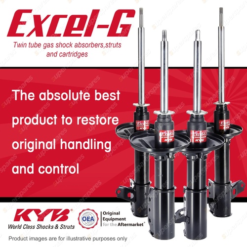 Front + Rear KYB EXCEL-G Shock Absorbers for FORD Laser KJ I4 FWD All Styles