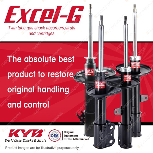 Front + Rear KYB EXCEL-G Shock Absorbers for HOLDEN Apollo JP I4 V6 FWD Sedan