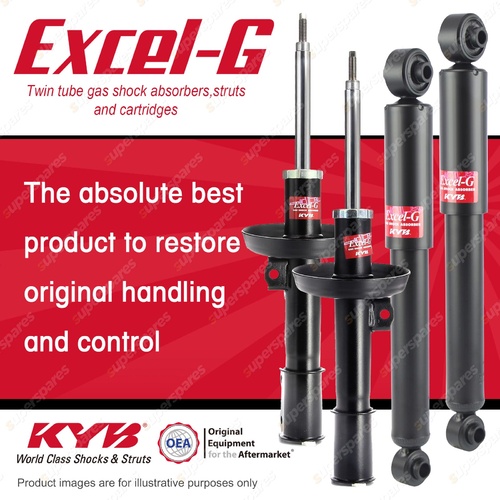 Front + Rear KYB EXCEL-G Shock Absorbers for HOLDEN Astra TS I4 FWD All Styles