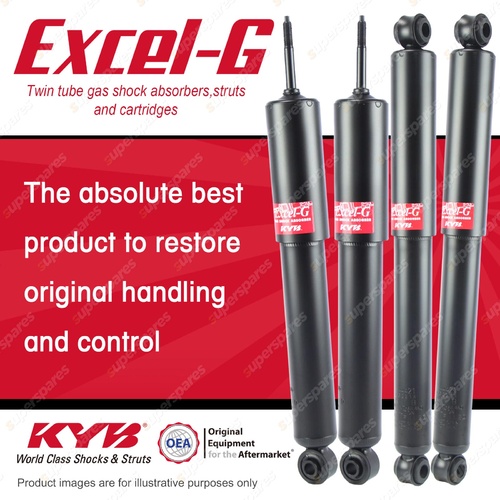 Front + Rear KYB EXCEL-G Shock Absorbers for HOLDEN Colorado RC DT4 V6 RWD All