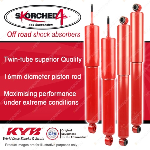 F + R KYB SKORCHED 4'S HD 4WD Shock Absorbers for HOLDEN Colorado RC 4WD RWD