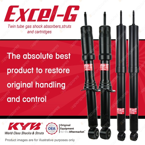 Front + Rear KYB EXCEL-G Shock Absorbers for HOLDEN Colorado 7 RG LWH 2.8 4WD