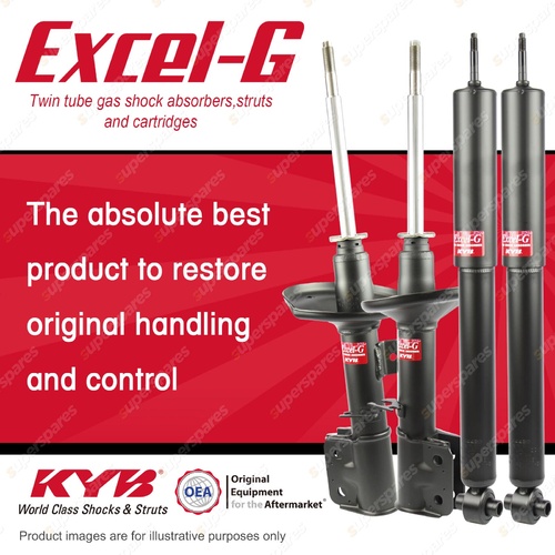 Front + Rear KYB EXCEL-G Shock Absorbers for HOLDEN Commodore VZ LEO 3.6 V6 RWD