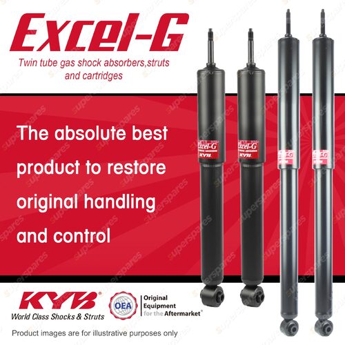 Front + Rear KYB EXCEL-G Shock Absorbers for HOLDEN Gemini TC TE TF TG TX RWD