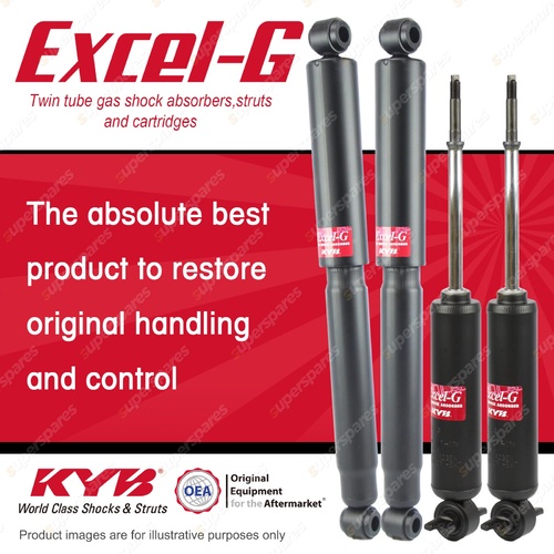 Front + Rear KYB EXCEL-G Shock Absorbers for HOLDEN Shuttle I4 D4 RWD All