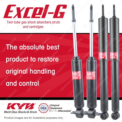 Front + Rear KYB EXCEL-G Shock Absorbers for HOLDEN Utility HG HK HT RWD Ute