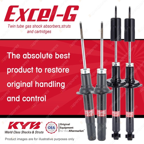 Front + Rear KYB EXCEL-G Shock Absorbers for HONDA Accord CG1 CG5 FWD Sedan