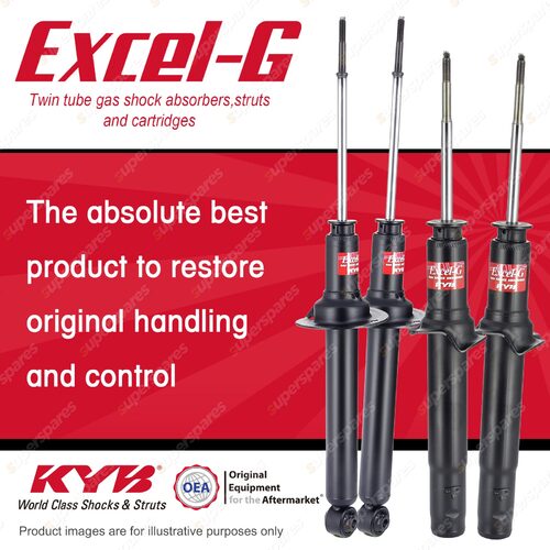 Front + Rear KYB EXCEL-G Shock Absorbers for HONDA Accord CL9 CM5 CM6 FWD Sedan