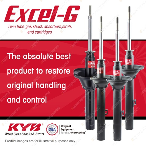 Front + Rear KYB EXCEL-G Shock Absorbers for HONDA Civic SL EN1 1.3 I4 FWD Hatch