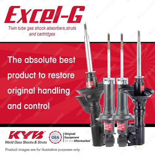 Front + Rear KYB EXCEL-G Shock Absorbers for HONDA CRV RD7 K24A1 2.4 I4 4WD SUV