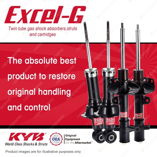 Front + Rear KYB EXCEL-G Shock Absorbers for HONDA CRV RE4 K24Z1 2.4 I4 4WD SUV