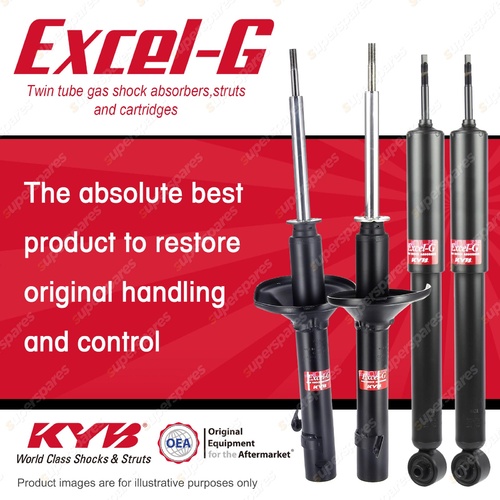 Front + Rear KYB EXCEL-G Shock Absorbers for HONDA HRV GH2 D16W1 1.6 I4 4WD SUV