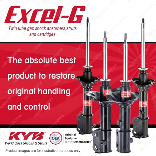 Front + Rear KYB EXCEL-G Shock Absorbers for HYUNDAI Excel X3 Classique G4 1.5